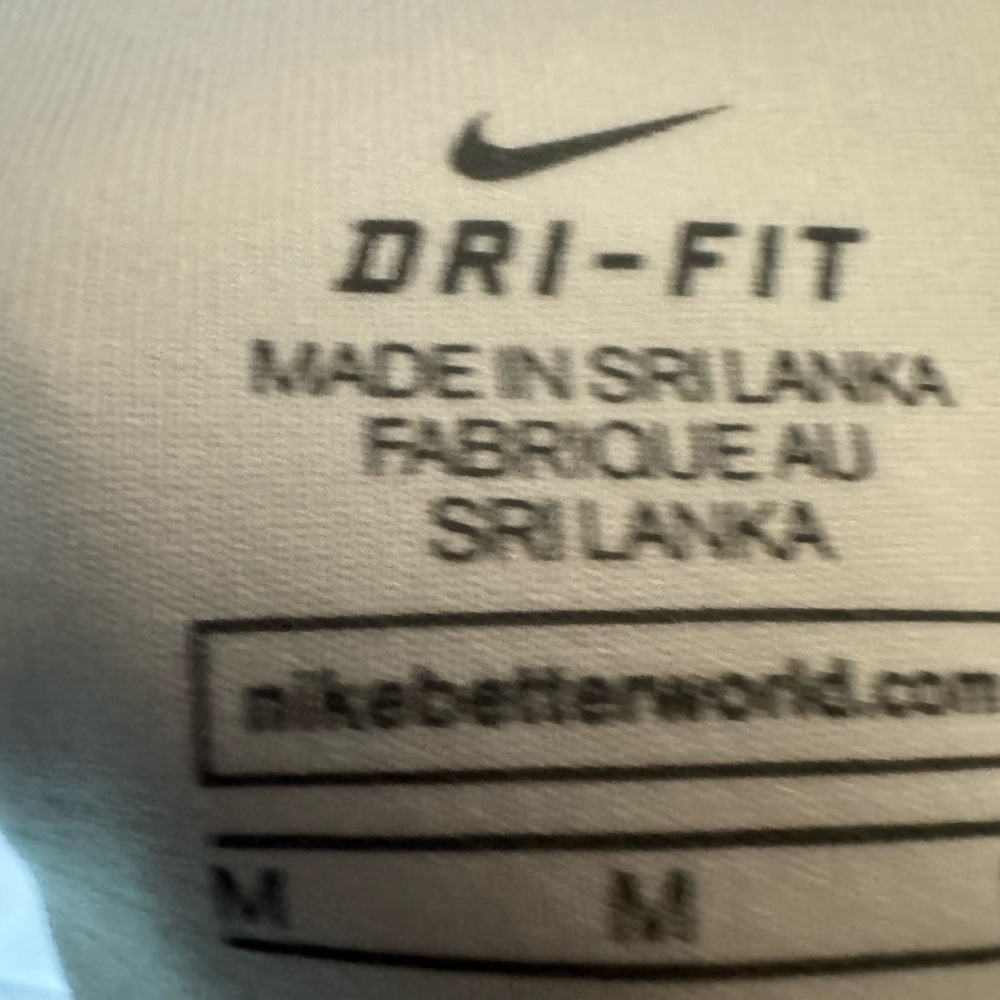 Nike White and Black Racerback Sports Bra - Picture 3 of 3